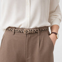 Ceintures Microfibre Fine En Cuir