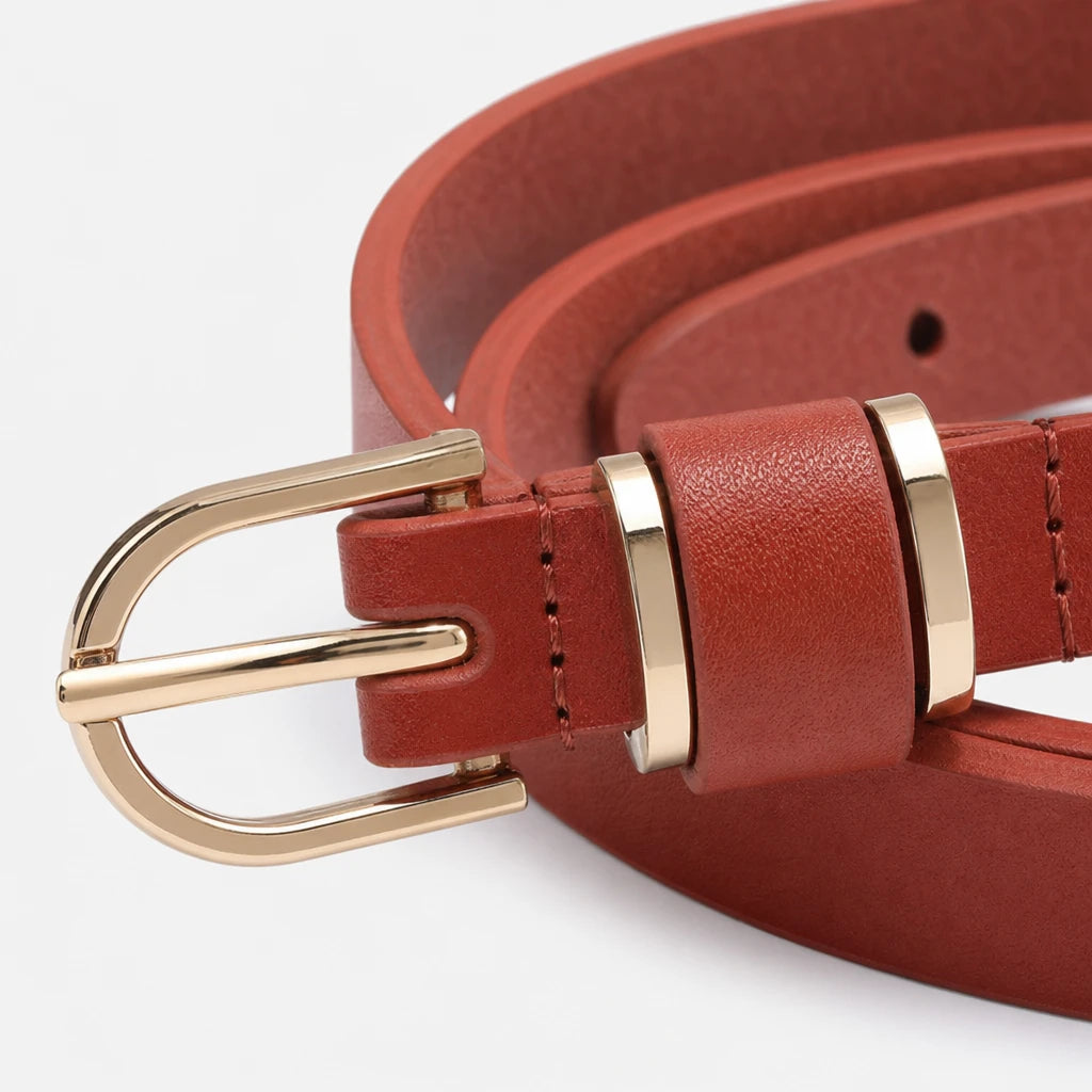 Ceintures Microfibre Fine En Cuir