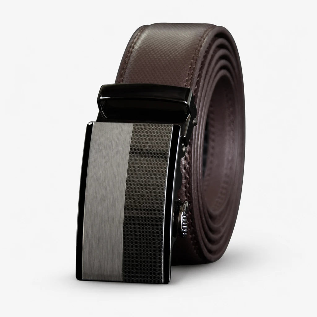 Cran De Ceinture En Cuir Boucle Automatique