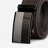Cran De Ceinture En Cuir Boucle Automatique